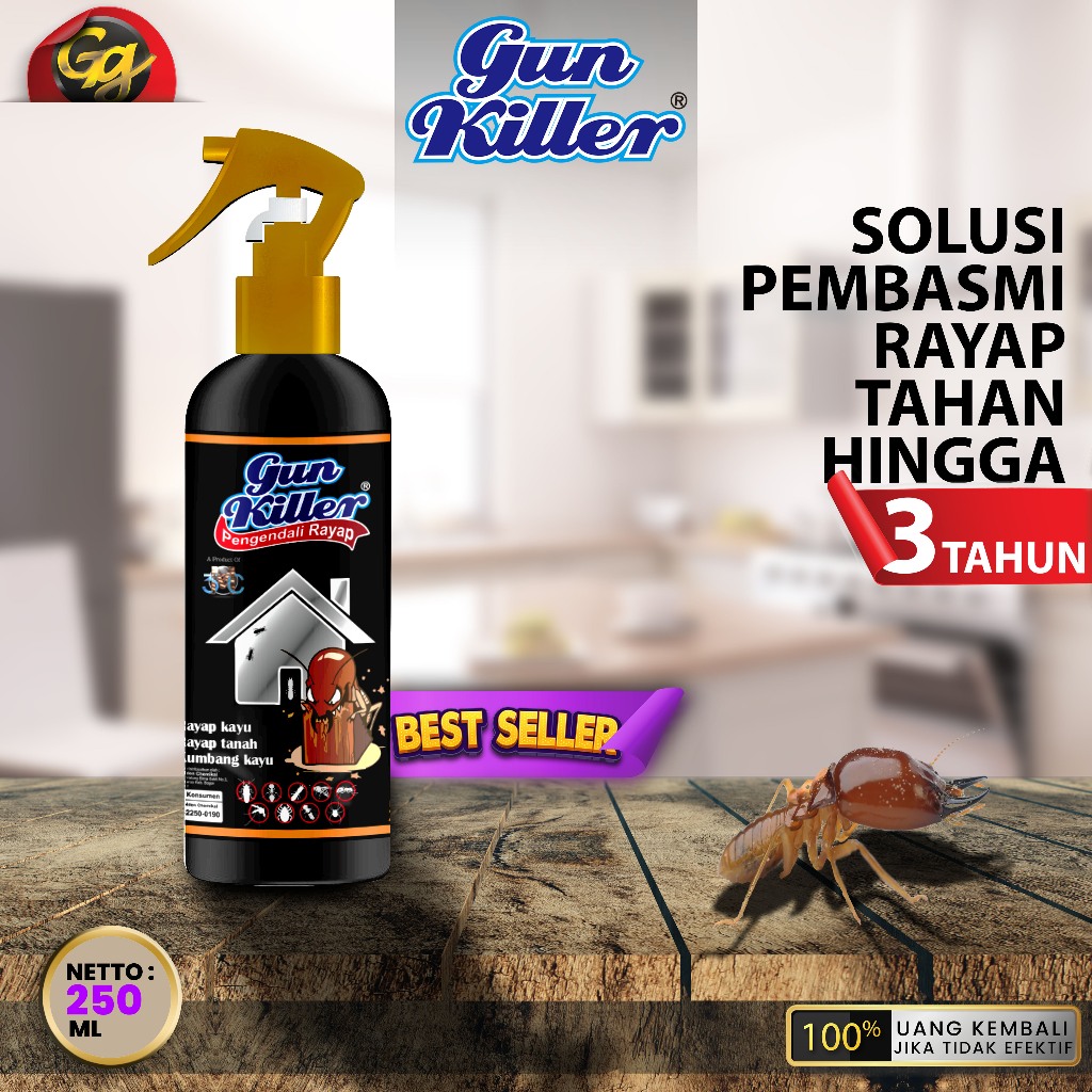 Jual gun killer pembasmi rayap anti rayap obat rayap pengawet kusen ...