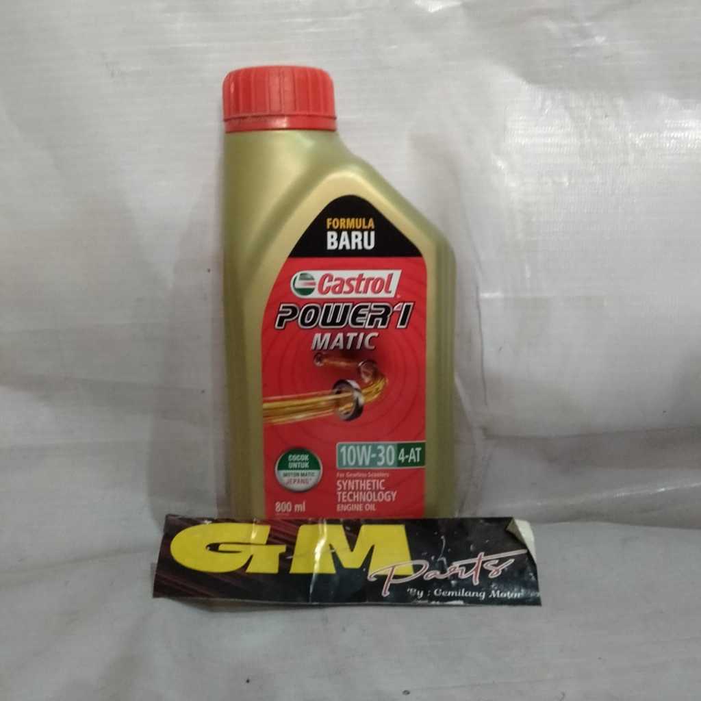 Jual OLI MESIN MOTOR 4 TAK CASTROL POWER 1 MATIC 4T 10W30 MB ORIGINAL ...