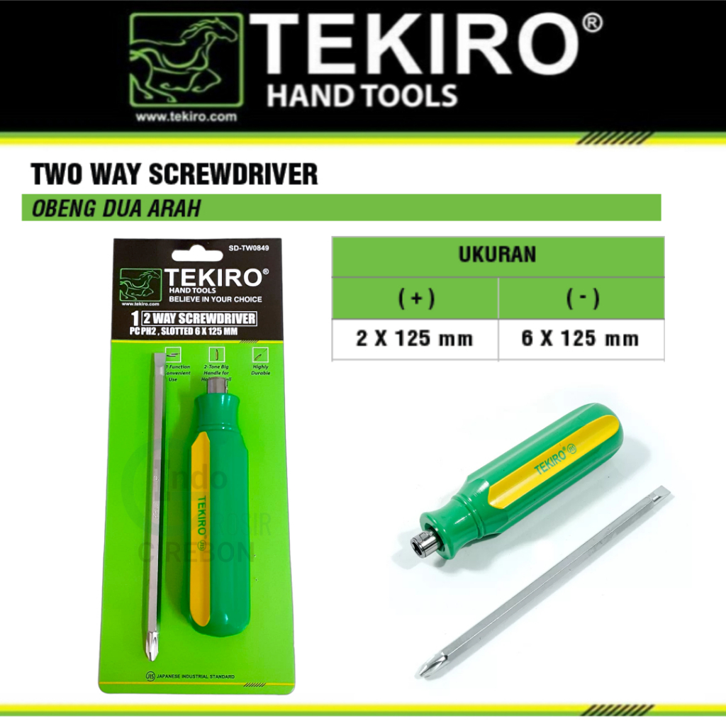 Jual TEKIRO Obeng 2 Way Obeng Bolak Balik Two Way Screwdriver Obeng Min ...