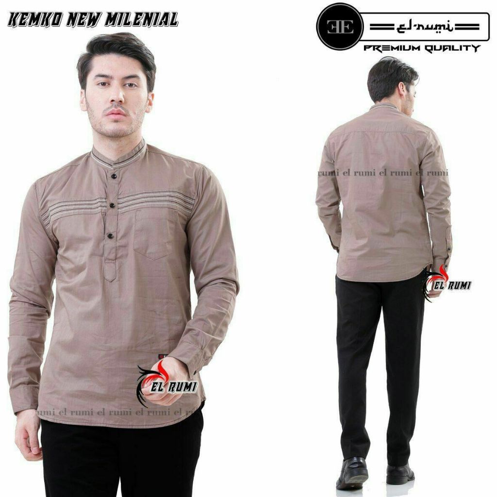 Jual BAJU KOKO MOTIF KEMKO PANJANG EL RUMI BAJU MUSLIM PRIA TERBARU ...