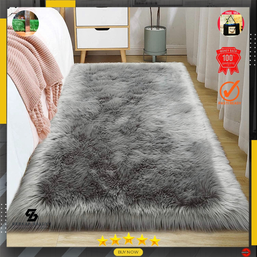 Jual Karpet bulu rasfur empuk ukuran 160x90X3.5CM hdp SPB | Shopee ...