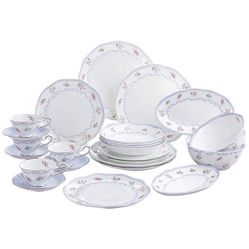 Jual Saint James ST.JAMES Linen Flower Premium Tableware 24pcs Elegant