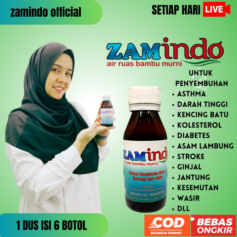 Jual Zamindo | Air Ruas Bambu Murni | Herbal | Minuman Herbal ...