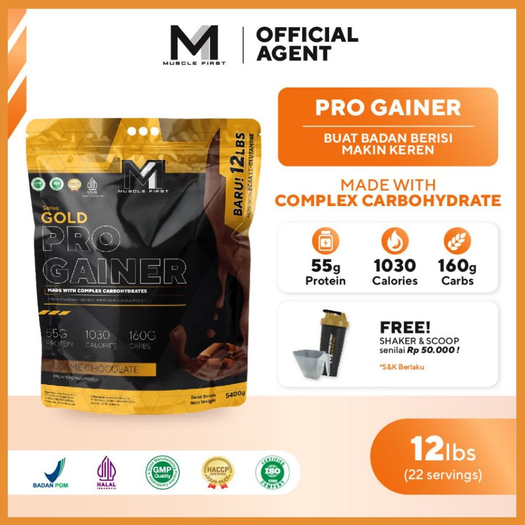Jual MUSCLE FIRST GAINER PRO GAINER 12 LBS PENAMBAH BERAT BADAN SUSU ...