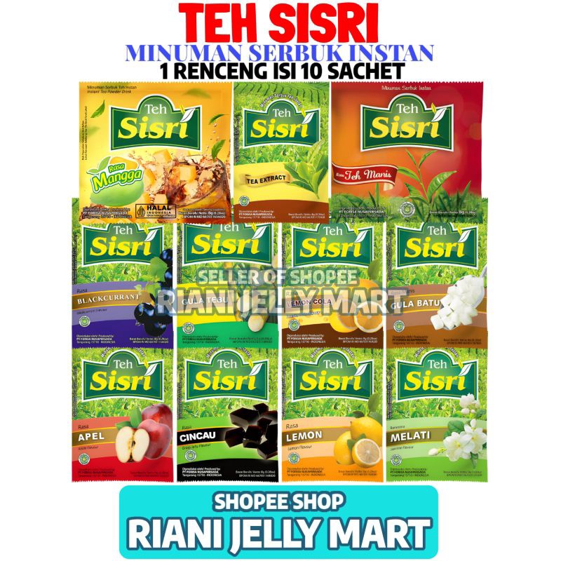 Jual Minuman Teh Sisri 1 Renceng Isi 10 Sachet Shopee Indonesia 6370