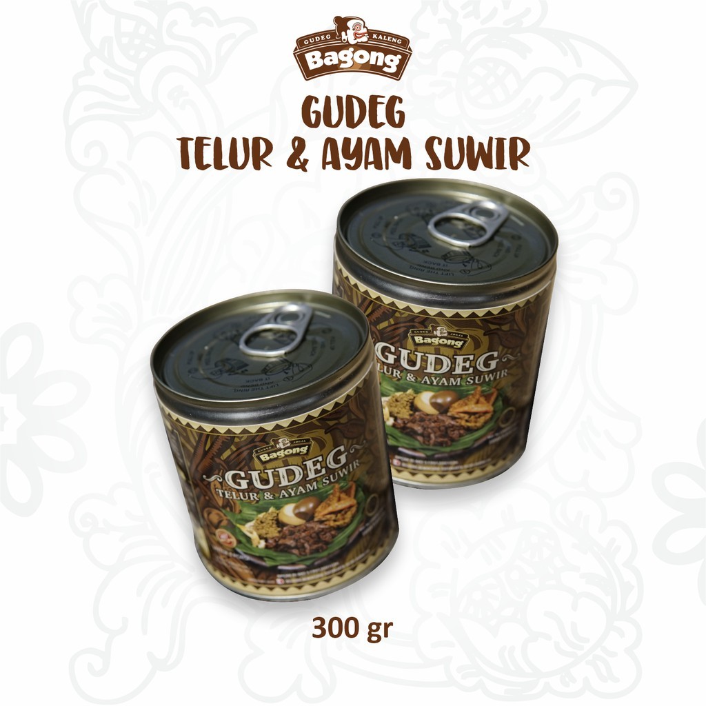 Jual Gudeg Kaleng Bagong Telur & Ayam Suwir Resep Yu Djum Free Bubble