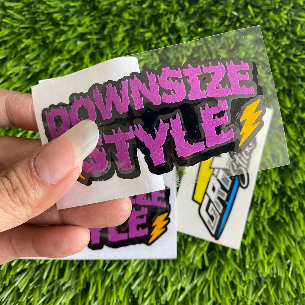 Jual stiker DOWNSIZE STYLE sticker cutting downsize ogah jinjit style ...