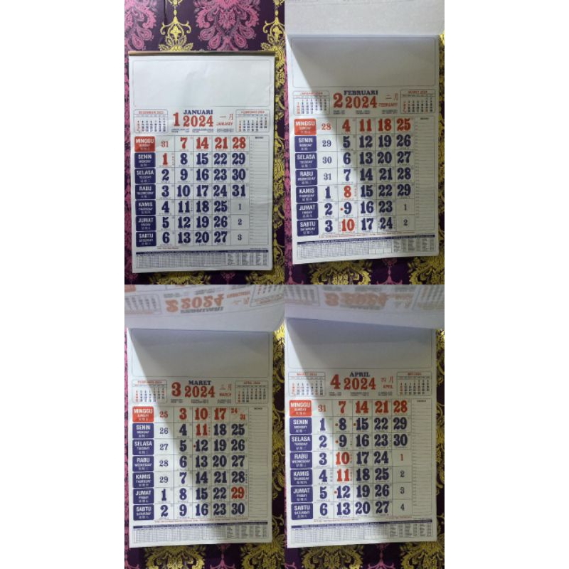 Jual Kalender dinding kecil / kk kecil 2024 th | Shopee Indonesia