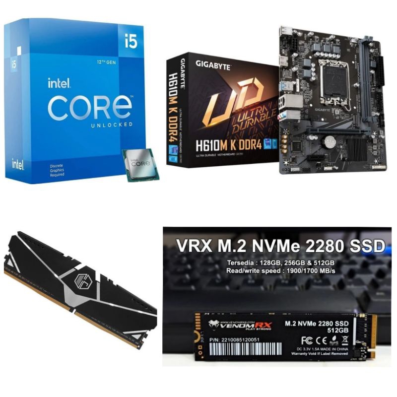 Jual Paket Processor Intel Core i5 12400 / i5 12400F Box LGA 1700 DDR4 ...