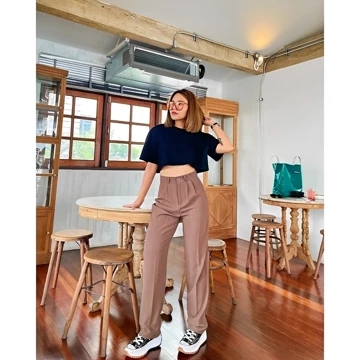 Celana Kulot Highwaist Anti Kusut Bahan AMN SHAKILA Kualitas Bahan Ringan Tidak Tebal Sangat