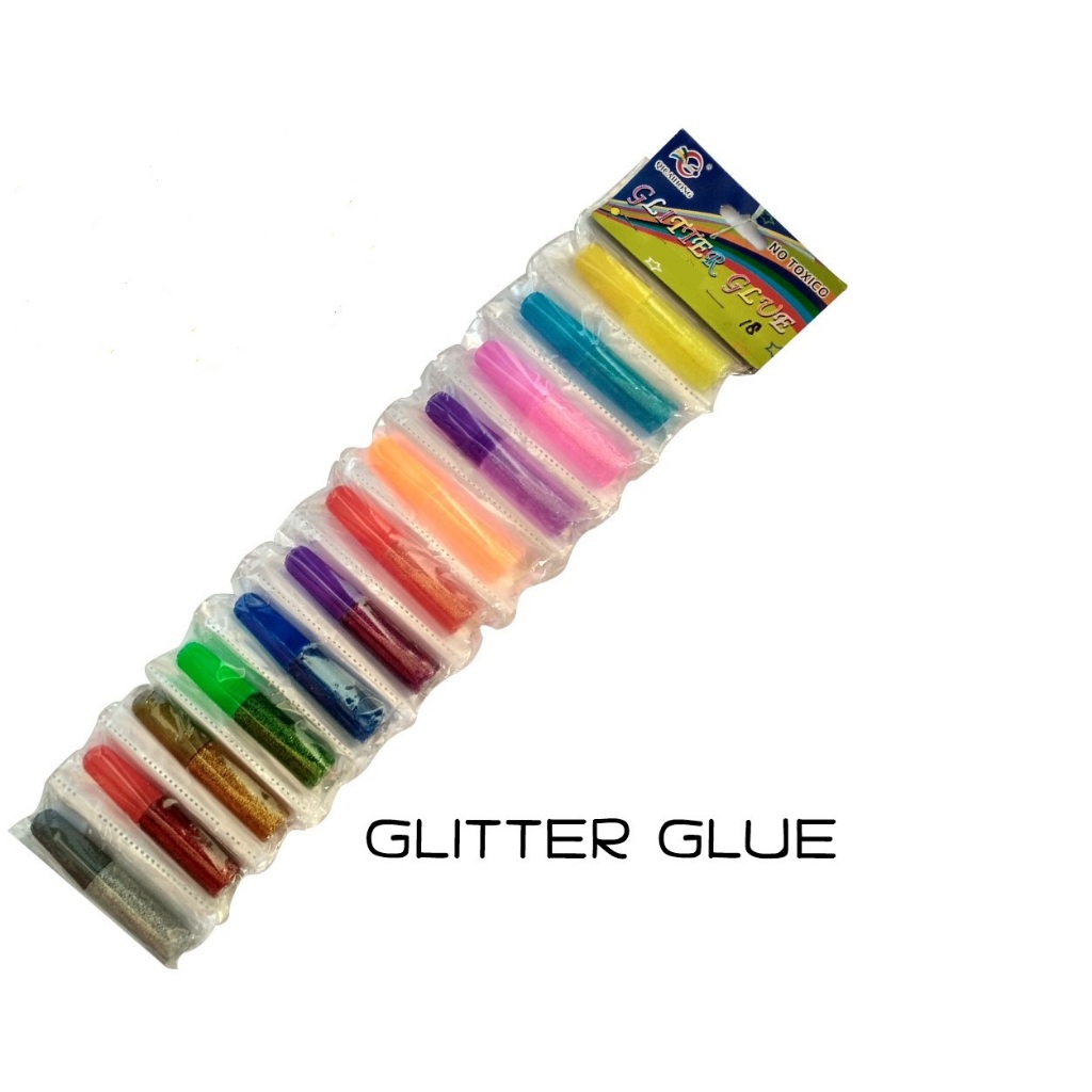 Jual Glitter Glue / Glue Stick Glitter / Lem Glitter Warna Warni