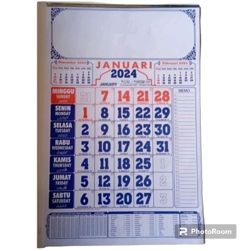 Jual Kalender Dinding 2024 Masehi Kalender Gantung Kalender Kerja Shopee Indonesia 7949