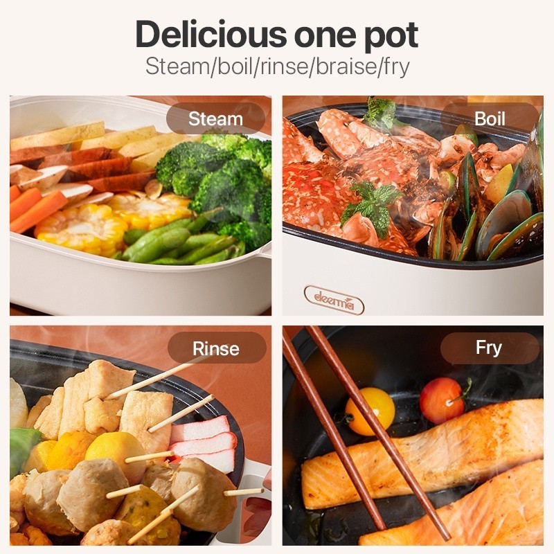 Jual Deerma DG20 Multifungsi Pot Electric Rice Cooker Pan 2L ...