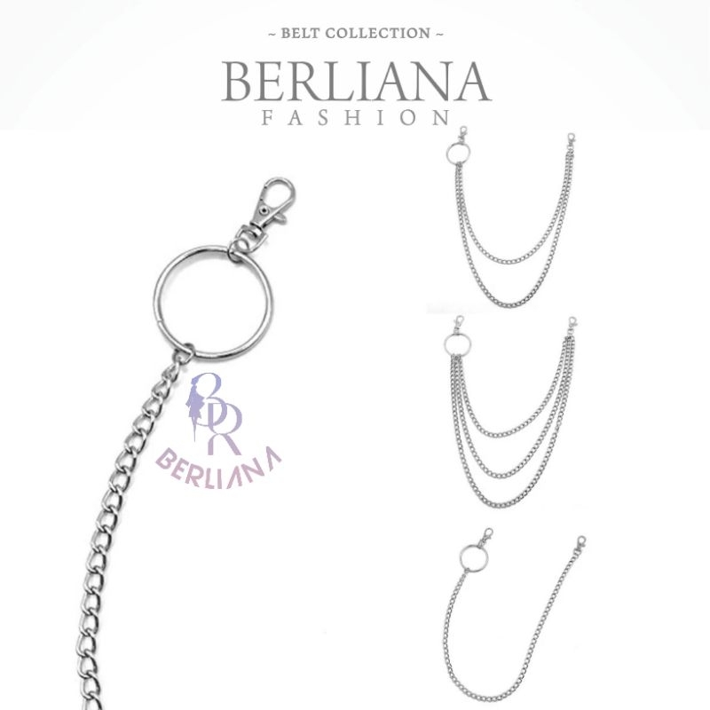 Jual CHAIN AND RING BELT - SABUK RING RANTAI KOREA BERLIANA FASHION ...