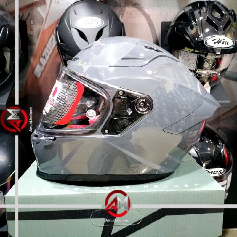 Jual Helm Kyt Striker Plain Gorila Grey Glossy Original Kyt Helm