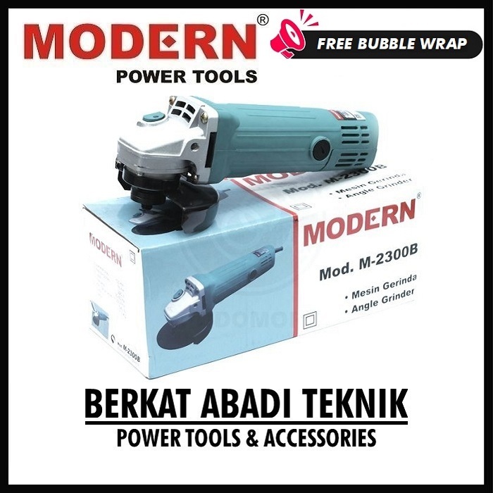 Jual MODERN M-2300 B Gerinda Tangan 4 Inch Angle Disc Grinder Gurinda ...