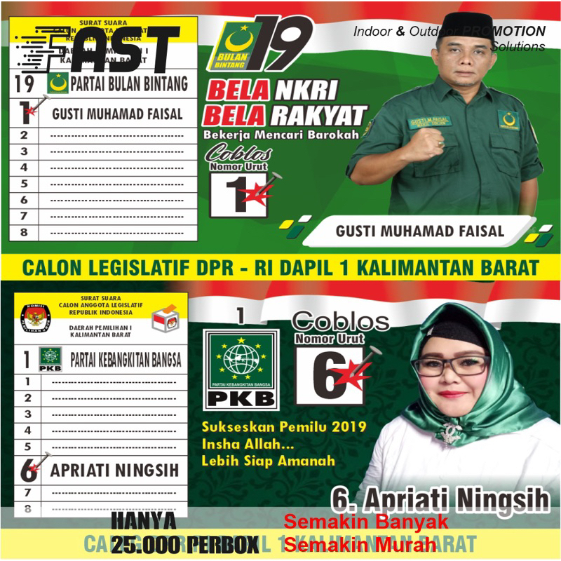 Jual KARTU NAMA CALEG KARTU NAMA PILEG KARTU NAMA DPR KARTU NAMA PEMILU ...