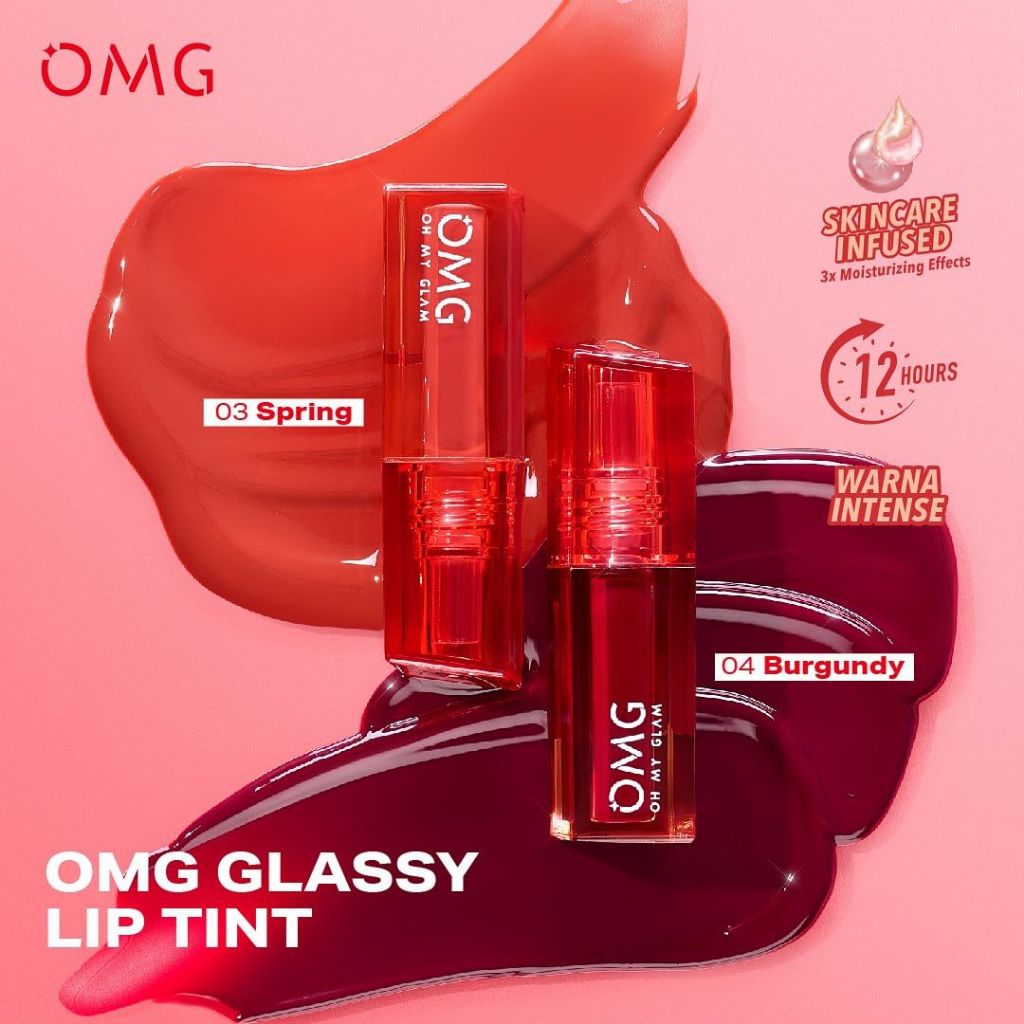 Jual QEILA - OMG OH MY GLAM Glassy Lip Tint 2 gr | New Product By OMG ...