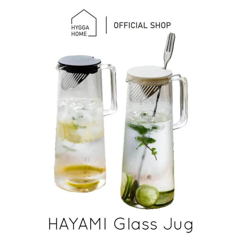Jual Hygga Home Hayami Borosilicate Glass Jug Pitcher Teko Kaca Teh Tahan Panas Dingin Shopee 0382