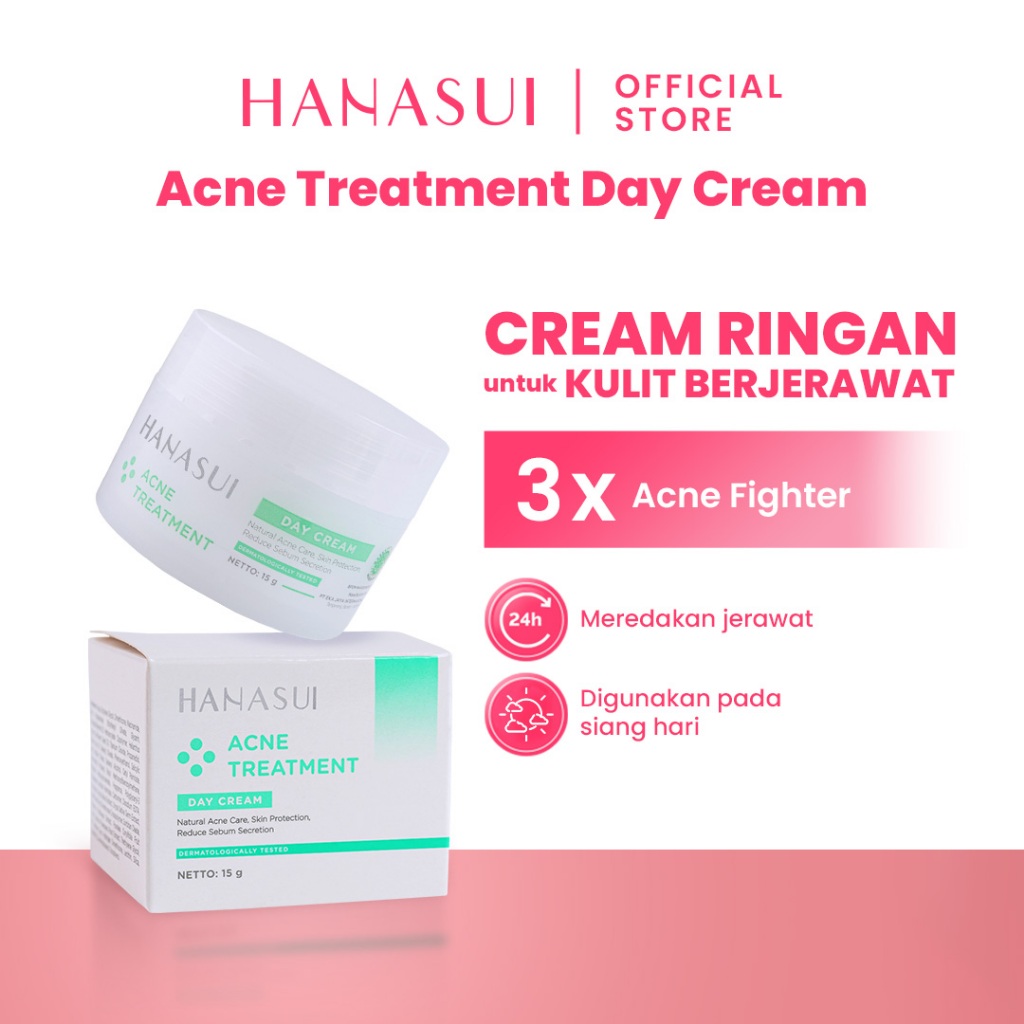 Jual Hanasui Acne Treatment Day Cream | Shopee Indonesia