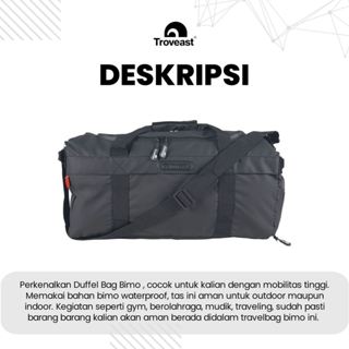 Jual Troveast Duffle Bag Tas Gym Tas Travel Bimo Series Waterproof Shopee Indonesia