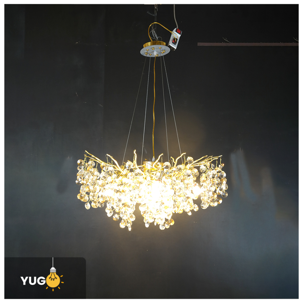 Jual Lampu Hias Gantung Kristal Akar mewah cocok untuk hiasan ruang
