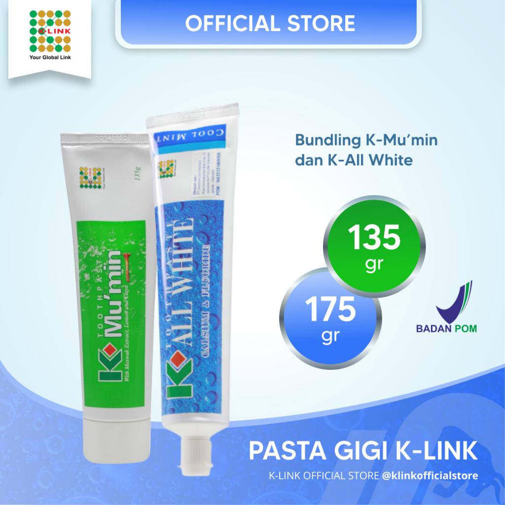 Jual [BUNDLING] Pasta Gigi K-All White K-Mu'min Toothpaste K Mu Min ...
