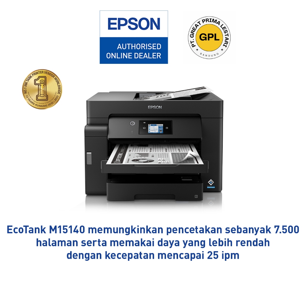 Jual Printer Epson Ecotank Monochrome M15140 M 15140 M 15140 A3 Wi Fi Duplex All In One Ink Tank 4748