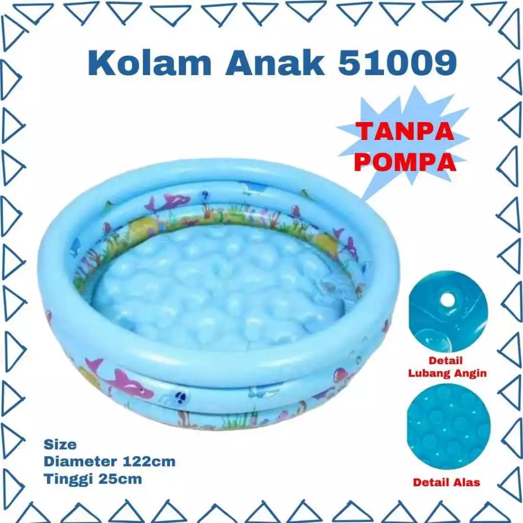 51009 KOLAM RENANG ANAK / KOLAM MANDI BAYI POOL UKURAN 122CM X 25CM | AutoStock