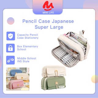 Large Capacity Pencil Bag Aesthetic School Cases Stationery Holder