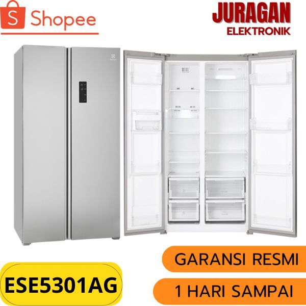 Jual KULKAS ELECTROLUX SIDE BY SIDE ESE5301AG 541L INVERTER GARANSI