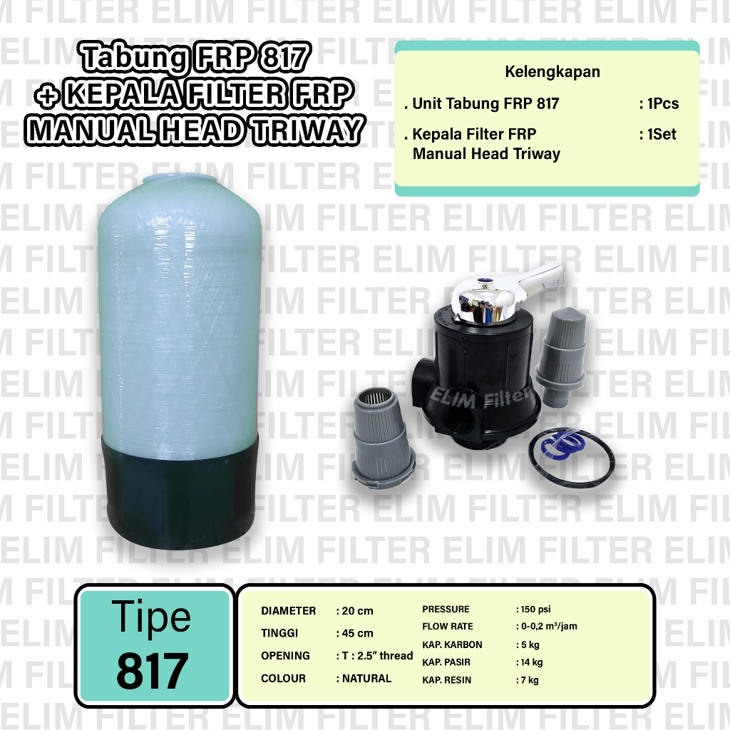 Jual Tabung Filter Air FRP 817 Shopee Indonesia
