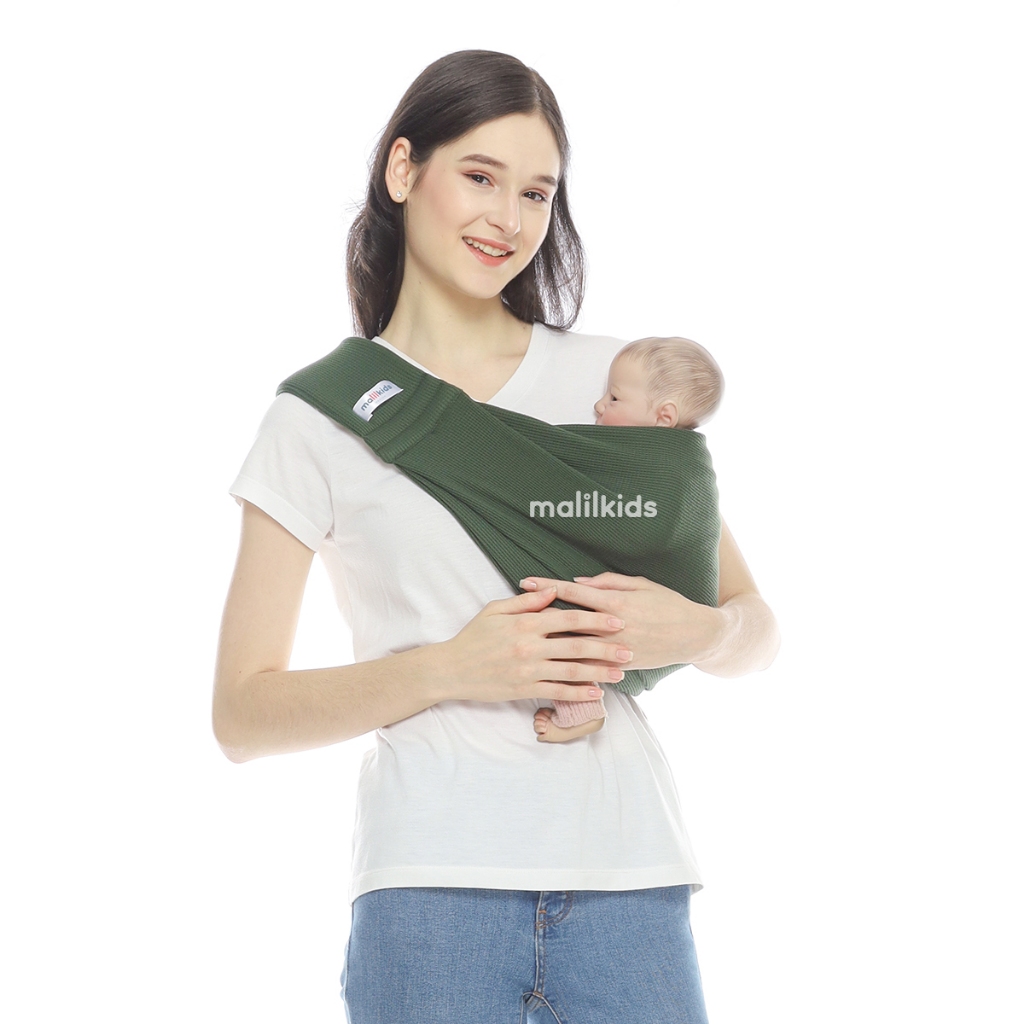 Jual (Defect Sale) Malilkids Geos Sling Pouch Waffle Knit Double