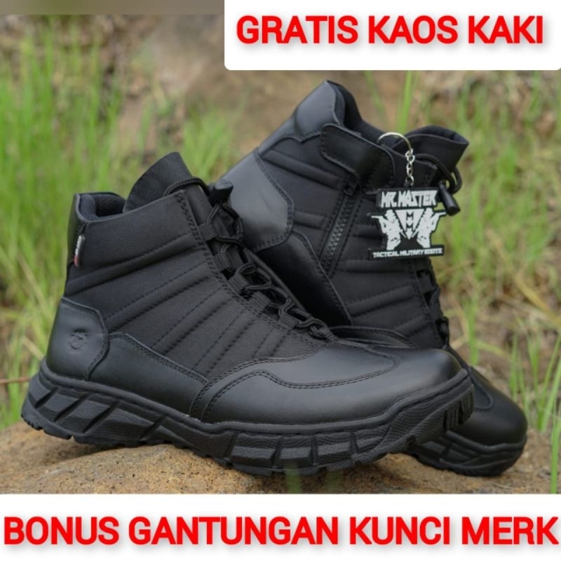 Jual Sepatu Pdl Lantas Ninja Pendek Kulit Sapi Asli Merk MR MASTER ...