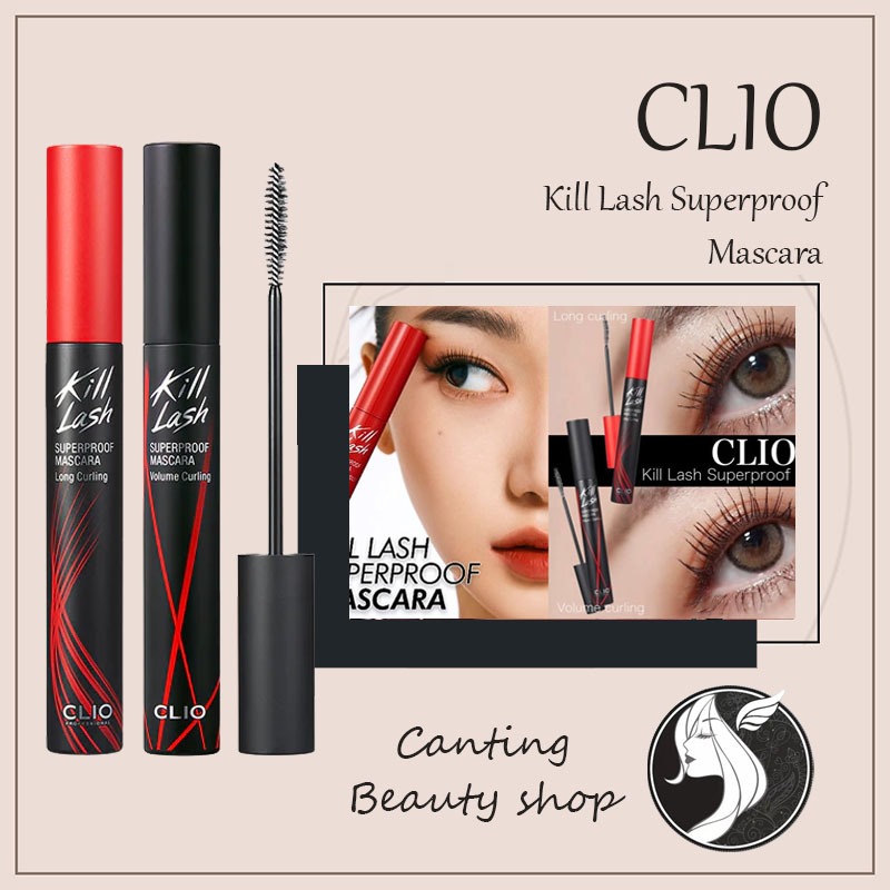 Jual Clio Kill Lash Superproof Mascara Eye Makeup 01/02/03/04 7g