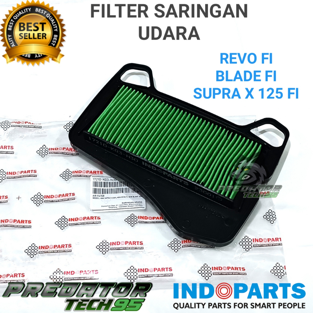 Jual FILTER UDARA SARINGAN UDARA INDOPART HONDA REVO Fi BLADE INJEKSI ...
