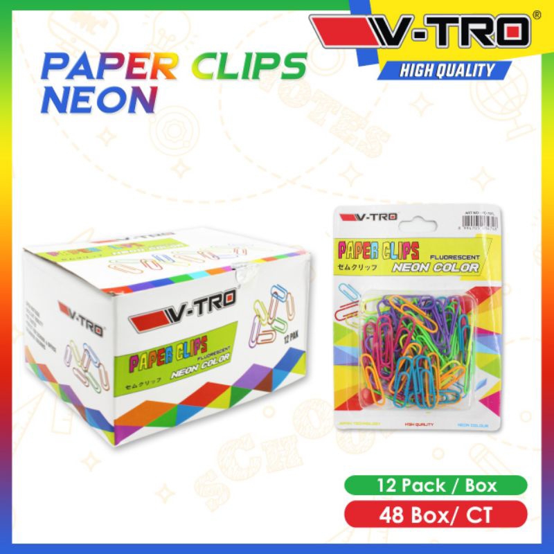 Jual paper clips VTRO neon/metalik | Shopee Indonesia