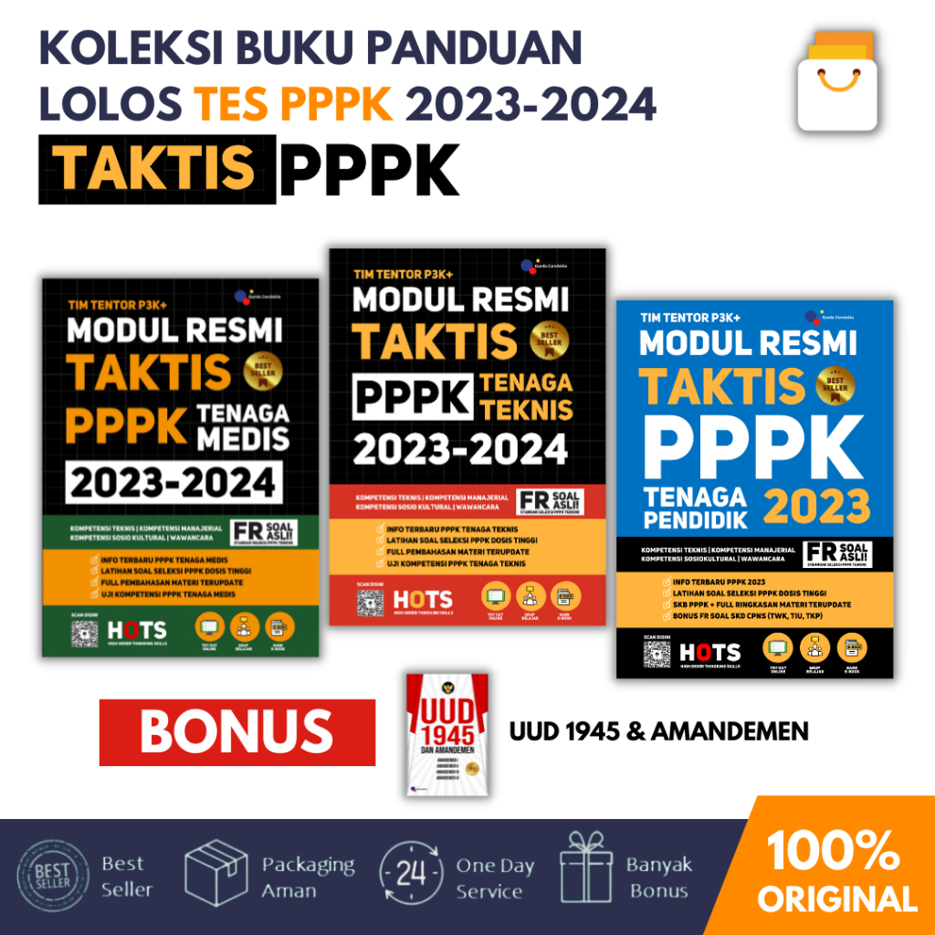 Jual Buku PPPK 2023-2024 Modul Resmi Taktis PPPK Tenaga Teknis, Tenaga ...