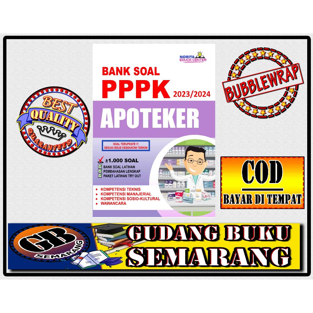 Jual BUKU BANK SOAL PPPK APOTEKER 2023 2024 | Shopee Indonesia