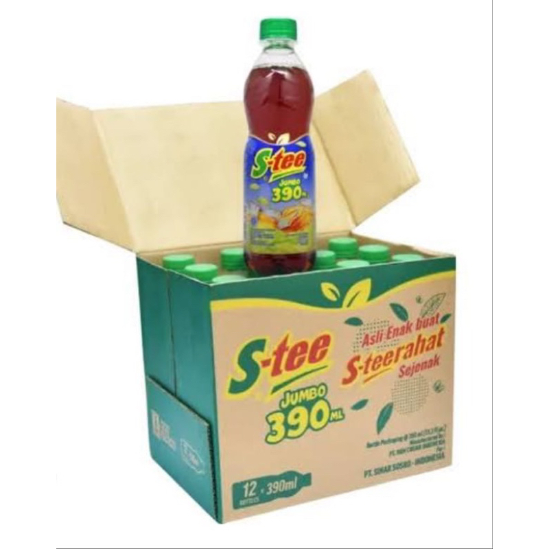 Jual Teh Botol STEE Botol isi 390ml isi perdus 12 botol Minuman Seger ...