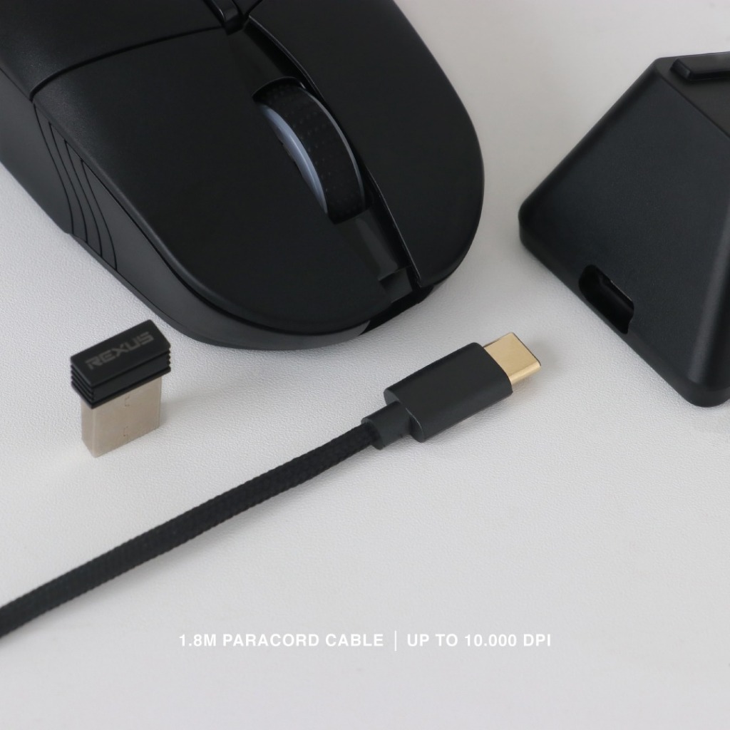 Jual Rexus Shaga RX130 Mouse Gaming Wireless With Charging Dock RX-130 ...