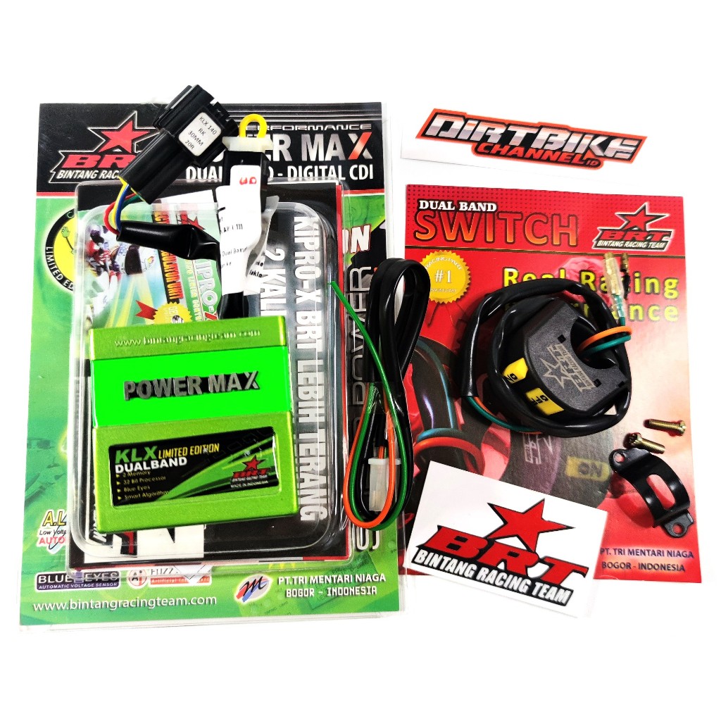 Jual CDI BRT KLX 140 HIJAU LIMITED EDITION & SWITCH ON OFF DUALBAND ...
