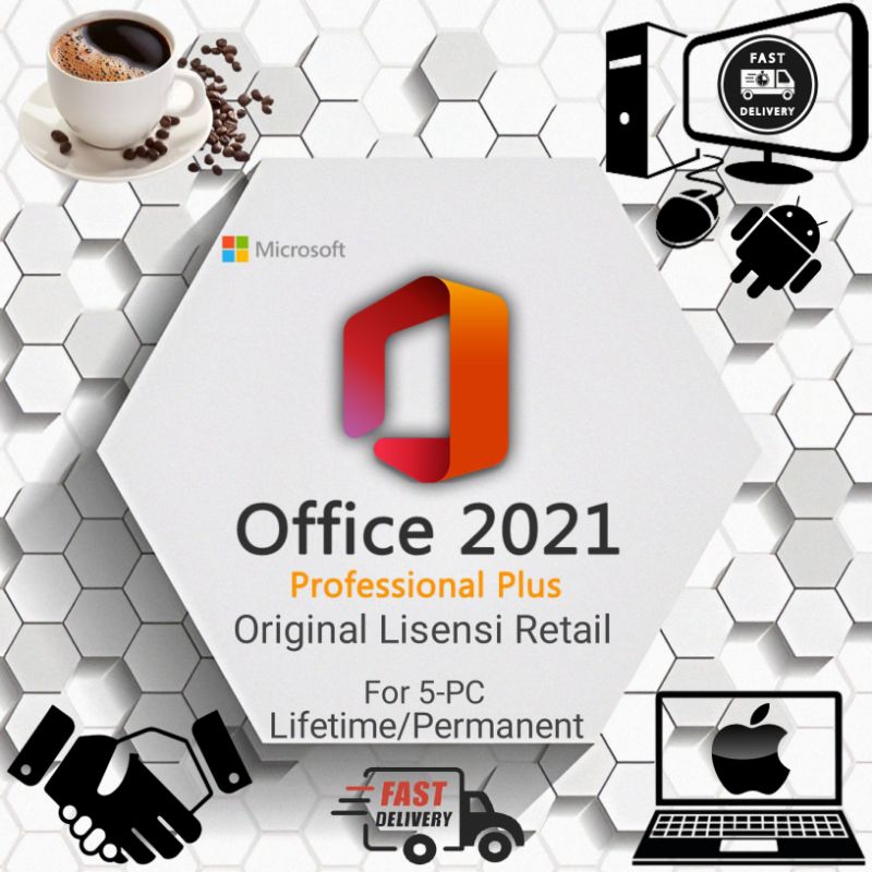 Jual Microsoft Office 2021 Professional Plus Original Retail 5 Lisensi ...