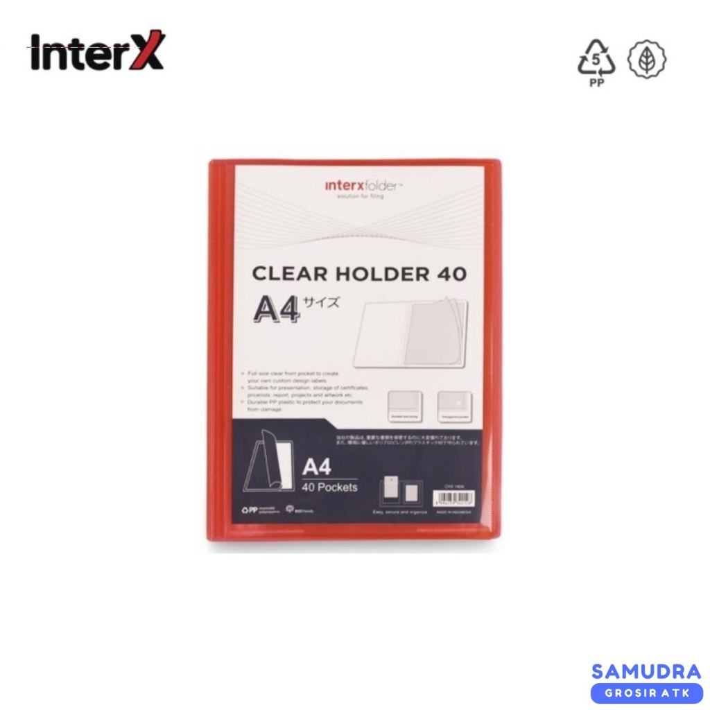 Jual Interxfolder Display Album A4 / Clear Holder A4 40 Pocket | Shopee ...