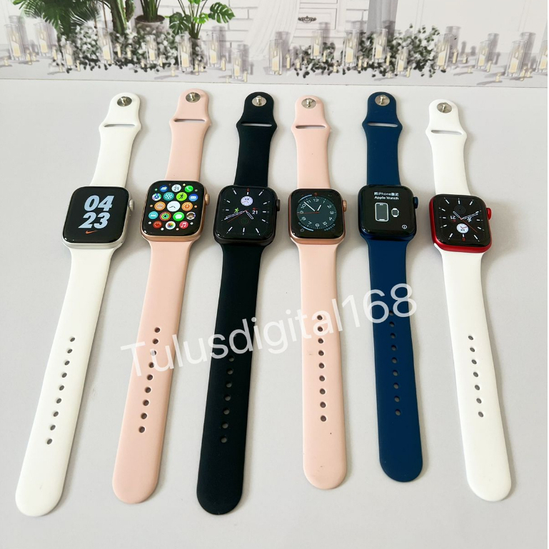 Apple Watch/iWatch Seri 41MM/45MM S7 Stainless Steel Second 100% Original  Garansi Ex Internasional
