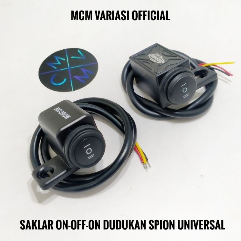Jual SAKLAR TOMBOL ON OFF ON 3 FUNGSI DOMINO DUDUKAN STANG / SPION besi ...