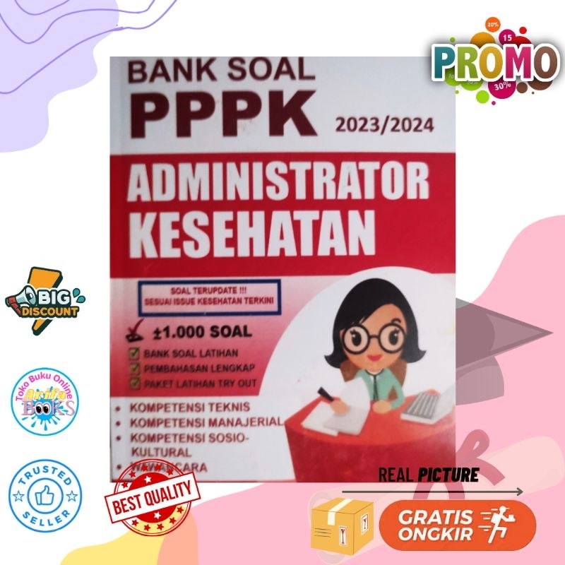 Jual BUKU CPNS PPPK ADMINISTRATOR KESEHATAN 2023-2024 BANK SOAL MATERI ...