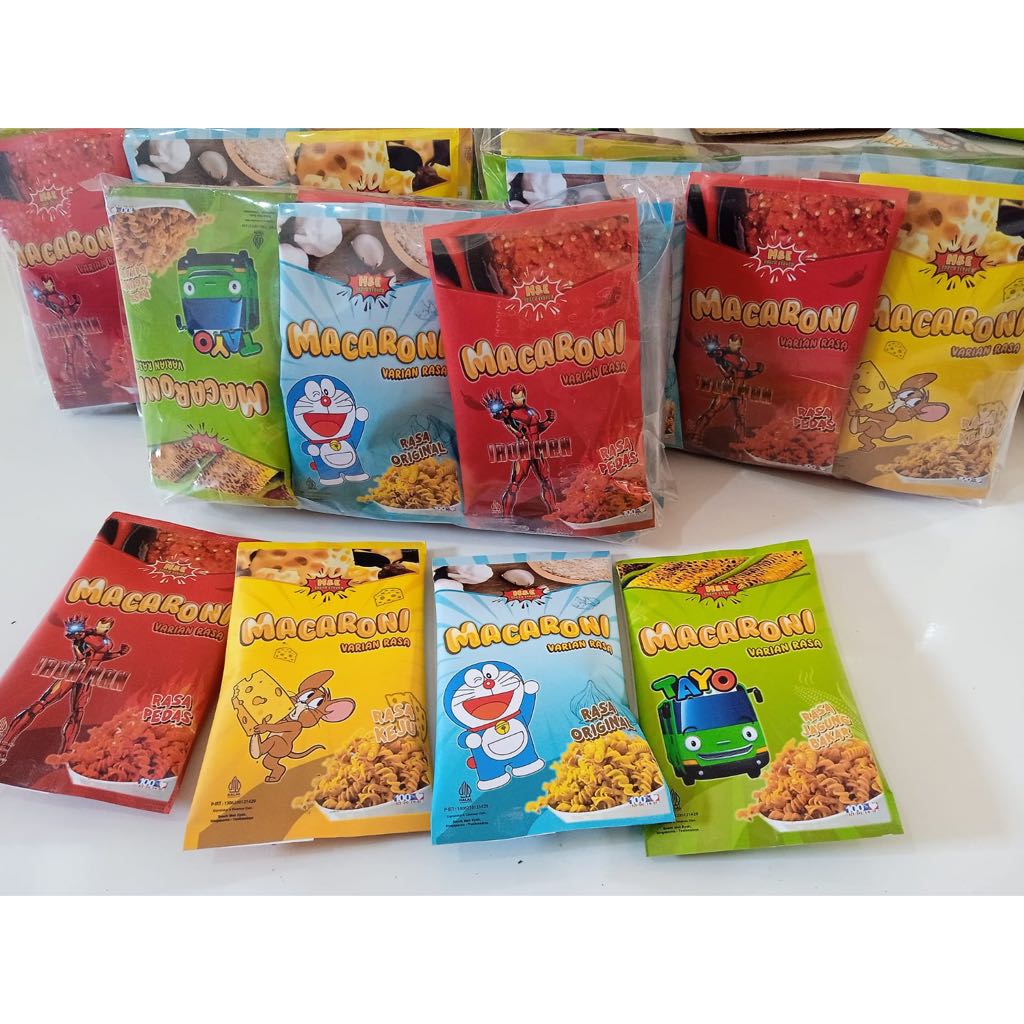 Jual MAKARONI SPIRAL VARIAN RASA ISI 12 BUNGKUS | Shopee Indonesia