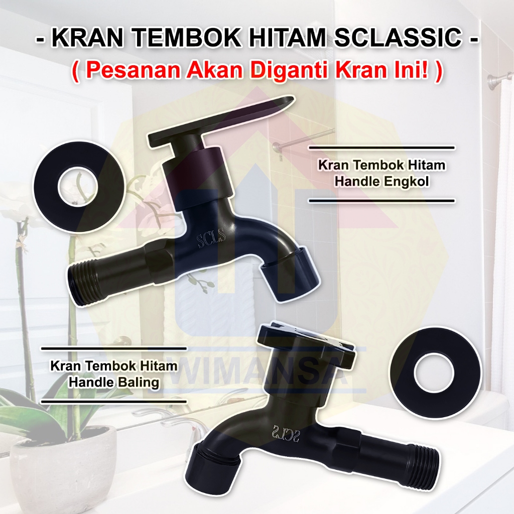 Jual Wms Kran Tembok Taman Star Classic Hitam Shopee Indonesia