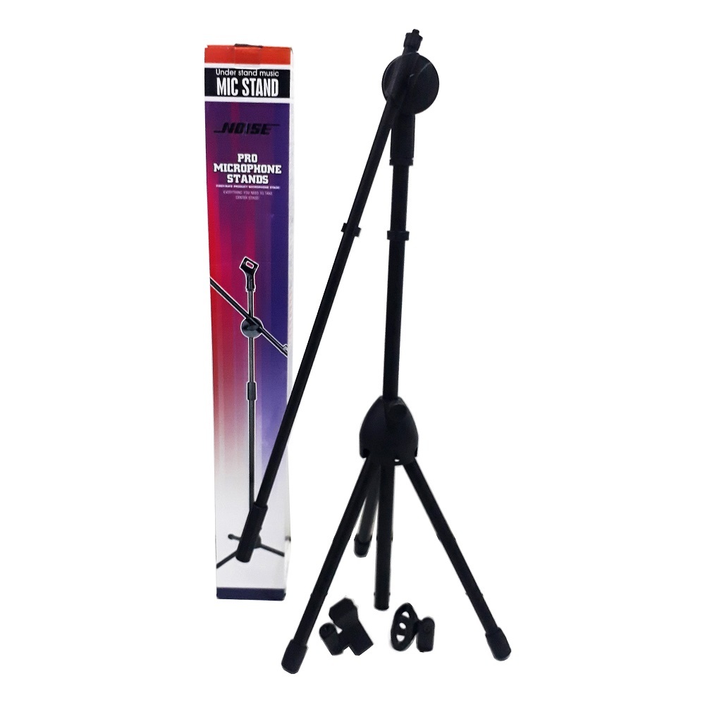 Jual Stand Mic Tiang Microphone Noise Tripod Lantai Mikrofon 2 Klip Stand Mic Berdiri Shopee 3241